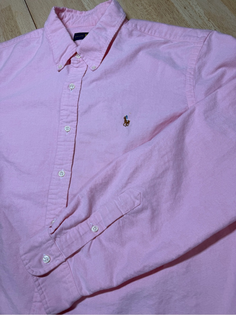 Polo Ralph Lauren Pink Oxford Embroidered Pony Button Down Shirt Men’s 2XL